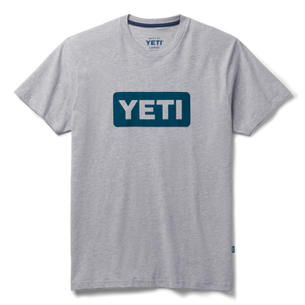 YETI T-shirt Premium a manica corta con logo Badge Grey/Navy