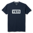 YETI T-shirt Premium a manica corta con logo Badge Navy/Bianco