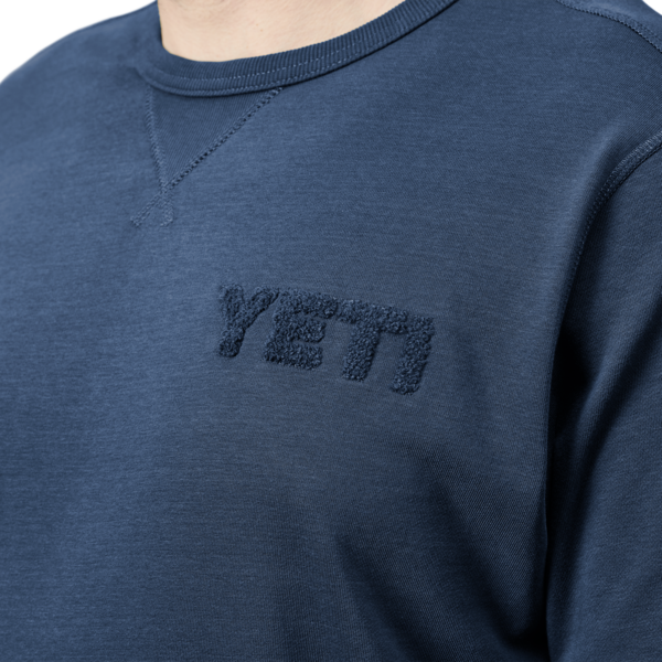 YETI Coolers Pullover Girocollo In French Terry Navy